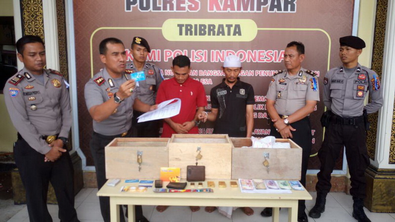 Ekspos Kapolres Kampar Tentang Tindak Pidana Ganda Uang
